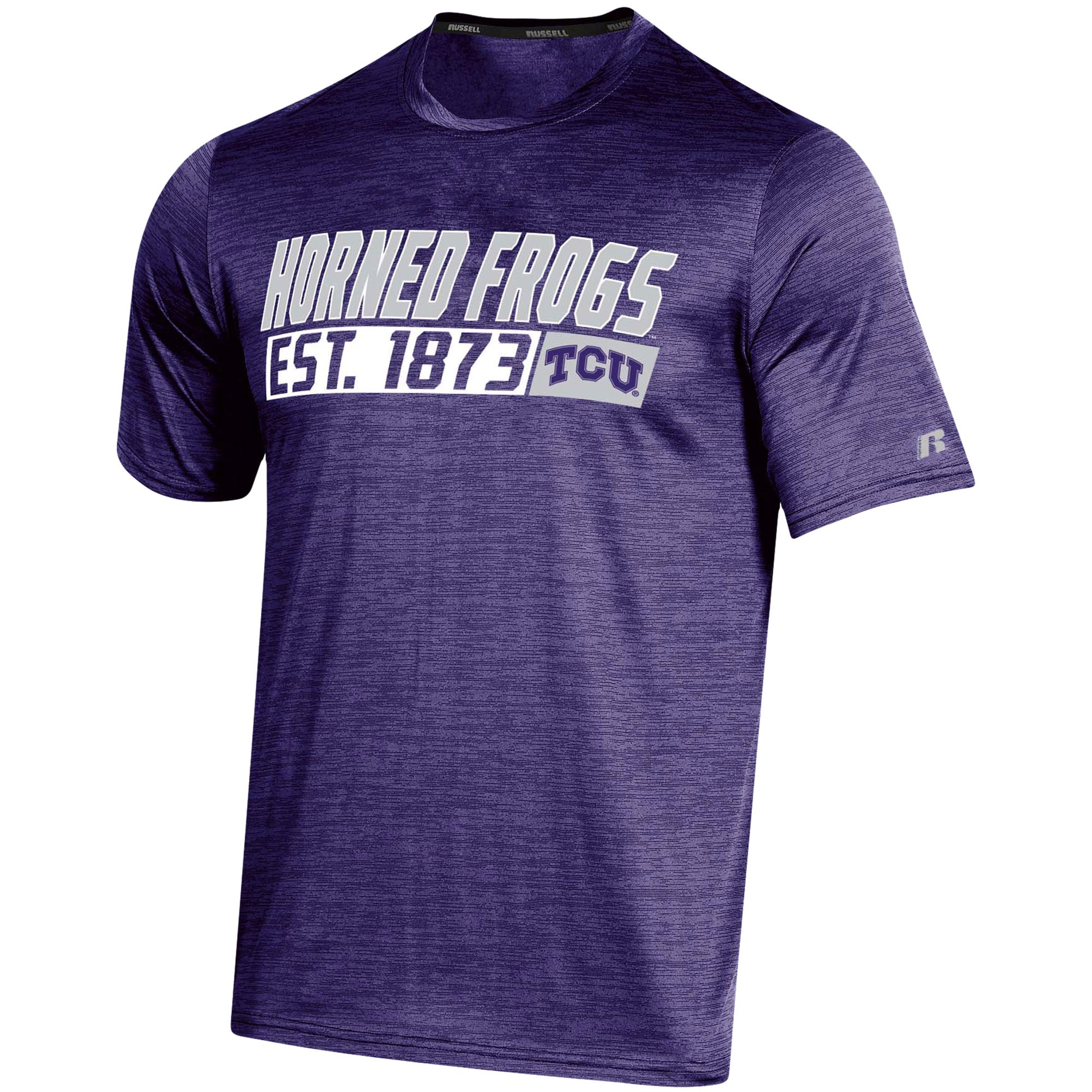 Men'S Russell Athletic Tcu Horned Frogs Digi Static Space-Dye T-Shirt, University Football Fan Shirt, Tcu Student Gifts - Image 2