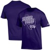 Men'S Russell Athletic Tcu Horned Frogs Distressed Wordmark T-Shirt, University Football Fan Shirt, Tcu Student Gifts