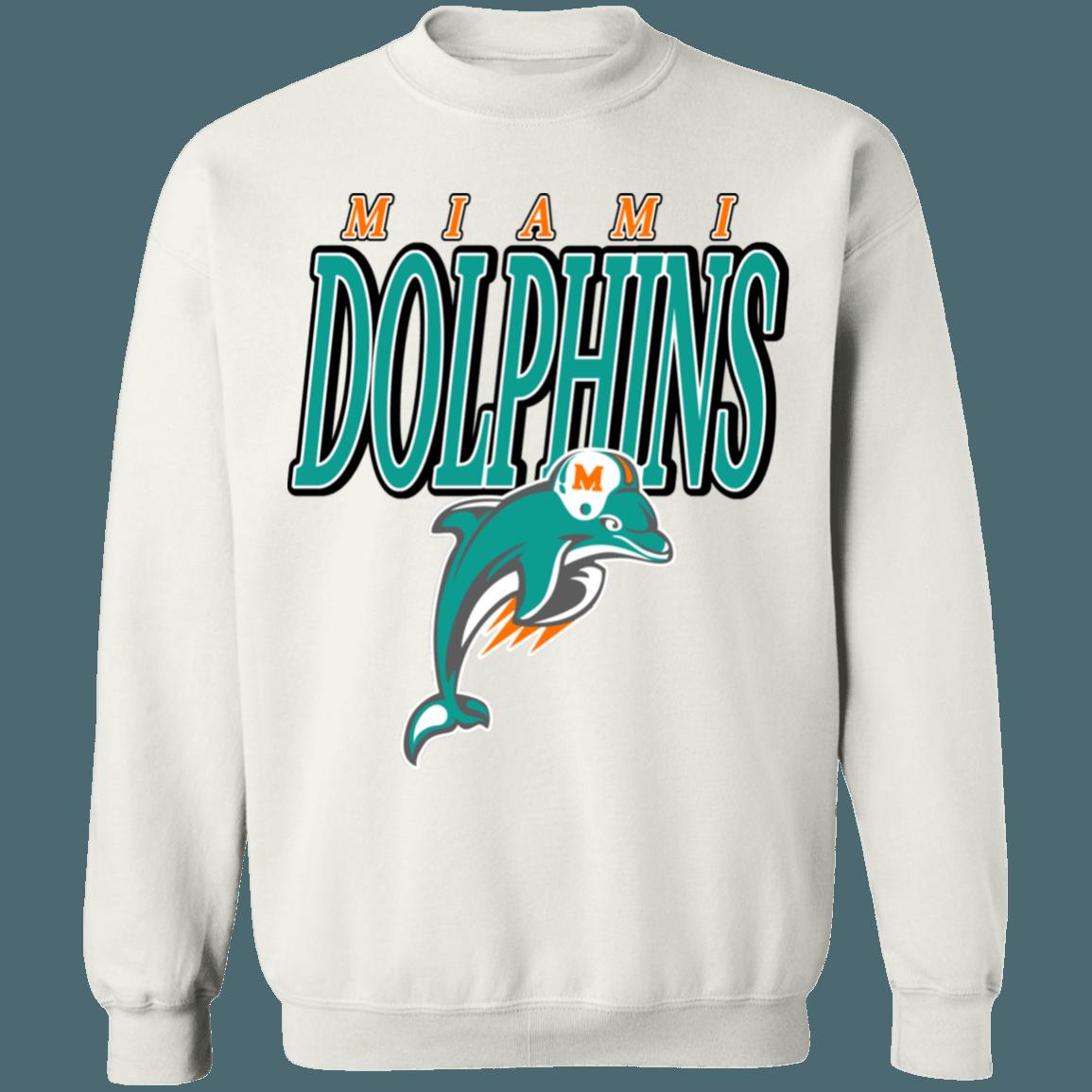 Miami Dolphins 1990's Vintage NFL American Football Lover Sweatshirt Hoodie - Image 3