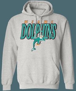 Miami Dolphins Retro NFL Hoodie Sweatshirt Sport Shirt