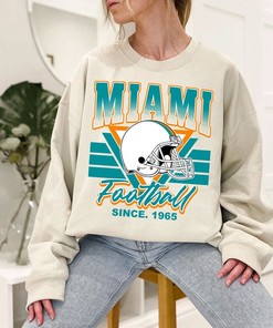Miami Football Team Sweatshirt, Vintage Miami Football Shirt for NFL Fans