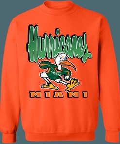 Miami Hurricanes Vintage NCAA Sweatshirt Hoodie Shirt For Fans