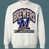 Milwaukee Brewers Vintage MLB Crewneck Sweatshirt Hoodie Shirt for Baseball Fans