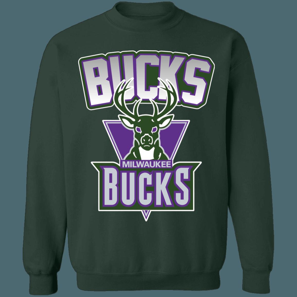 Milwaukee Bucks 90's Vintage NBA Vintage Sweatshirt Hoodie Shirt For NBA Fans - Image 2