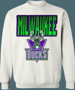 Milwaukee Bucks GRADIENT Retro NBA Vintage Sweatshirt Hoodie Shirt For NBA Fans