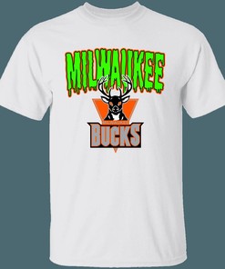 Milwaukee Bucks HALLOWEEN Retro NBA Fan T-Shirt Sweatshirt Hoodie