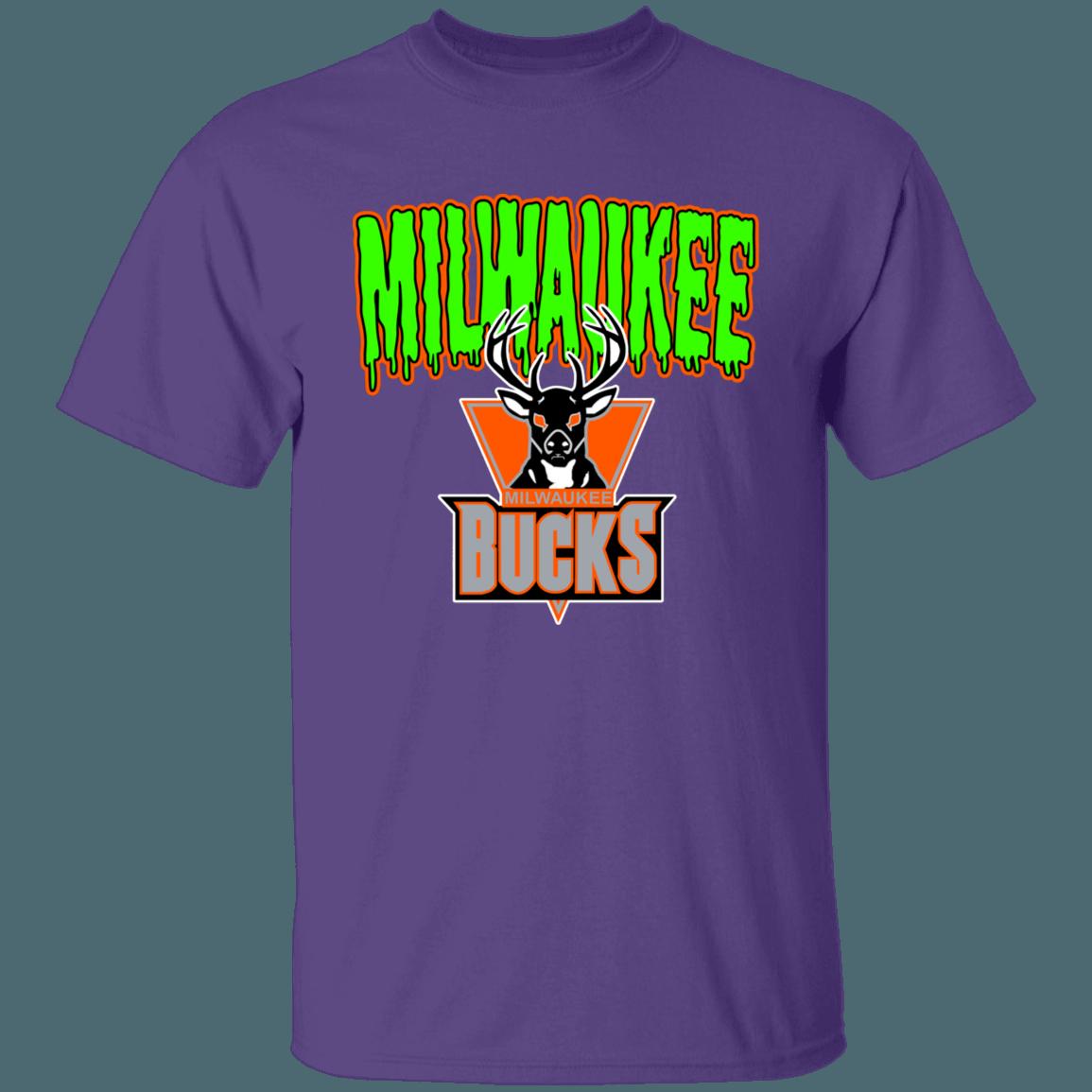 Milwaukee Bucks HALLOWEEN Retro NBA Fan T-Shirt Sweatshirt Hoodie - Image 3