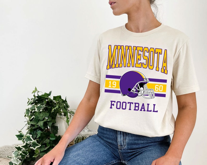Minnesota Football Sweatshirt, Vintage Retro Minnesota Football Shirt for NFL Fans - Image 4
