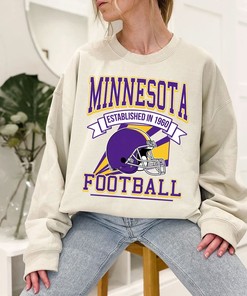 Minnesota Football Team Sweatshirt, Retro Minnesota Football Shirt for NFL Fans