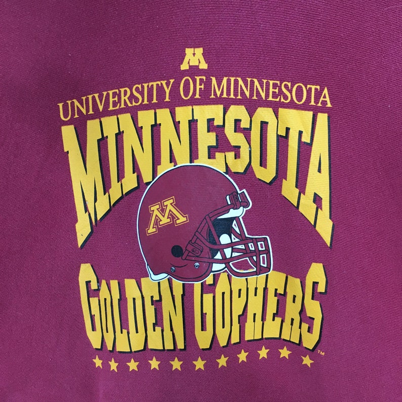 Minnesota Golden Gophers Hoodie Sweatshirt, Ncaa Football Division Pullover Sweater, Vintage College Shirt Top - Image 2
