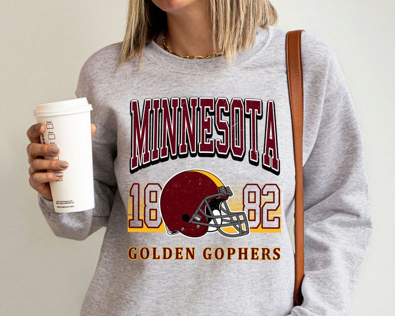 Minnesota Sweatshirt, Retro Minnesota Football Sweatshirt, University Football Fan Shirt - Image 3