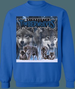Minnesota Timberwolves Creature Collection Vintage NBA Sweatshirt Hoodie Shirt For NBA Fans
