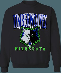 Minnesota Timberwolves Retro Remix NBA Vintage Sweatshirt Hoodie Shirt For NBA Fans