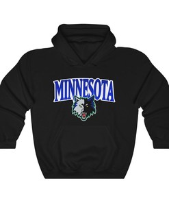 Minnesota Timberwolves Vintage 90's NBA Sweatshirt Hoodie Shirt For NBA Fans