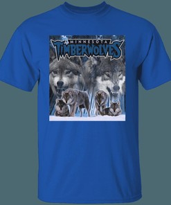 Minnesota Timberwolves WOLF PACK Retro NBA Fan T-Shirt Sweatshirt Hoodie