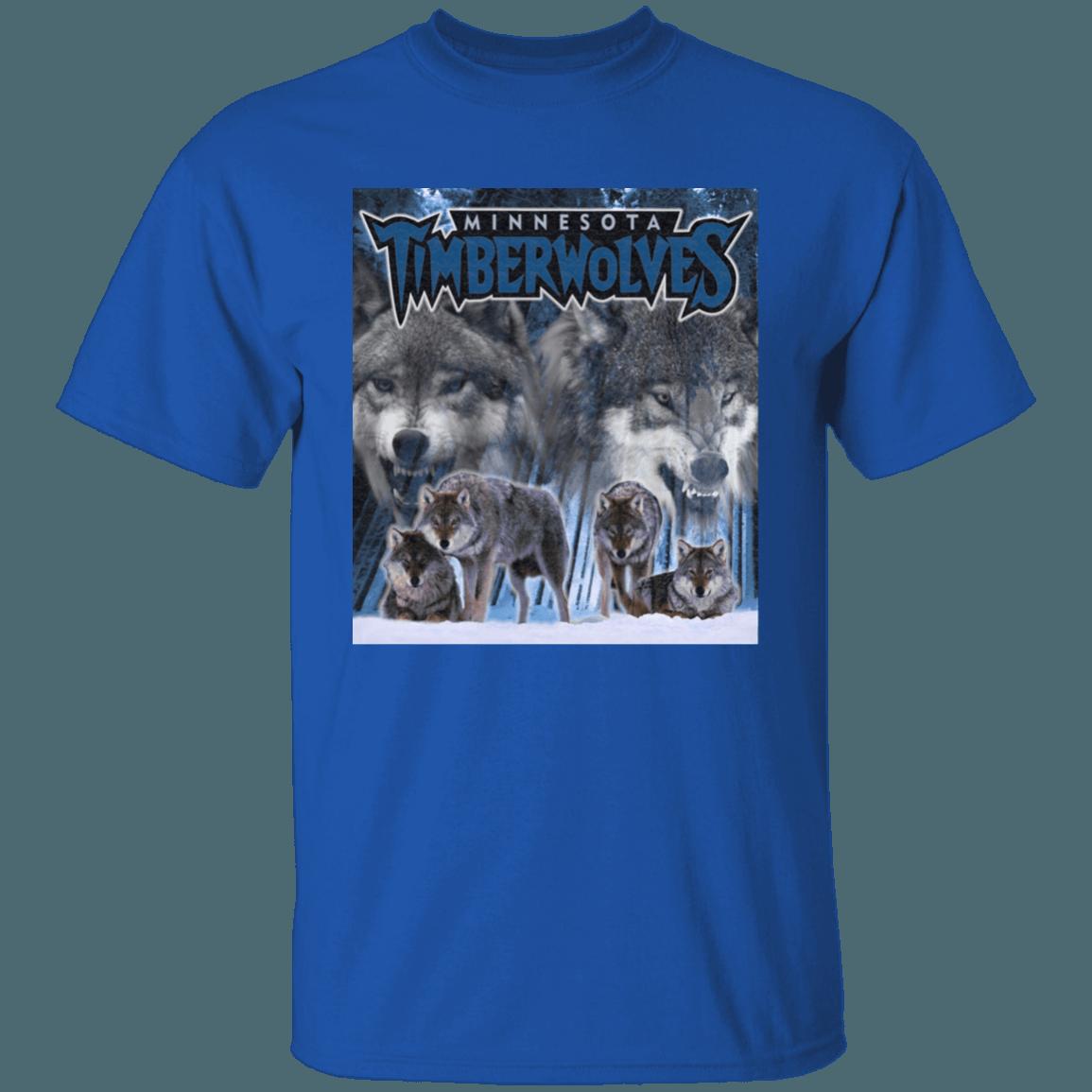 Minnesota Timberwolves WOLF PACK Retro NBA Fan T-Shirt Sweatshirt Hoodie