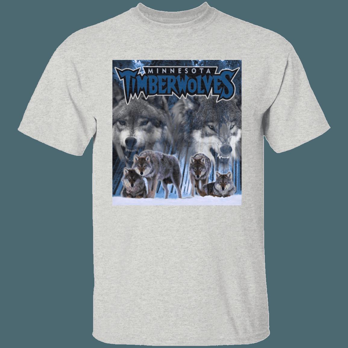 Minnesota Timberwolves WOLF PACK Retro NBA Fan T-Shirt Sweatshirt Hoodie - Image 3