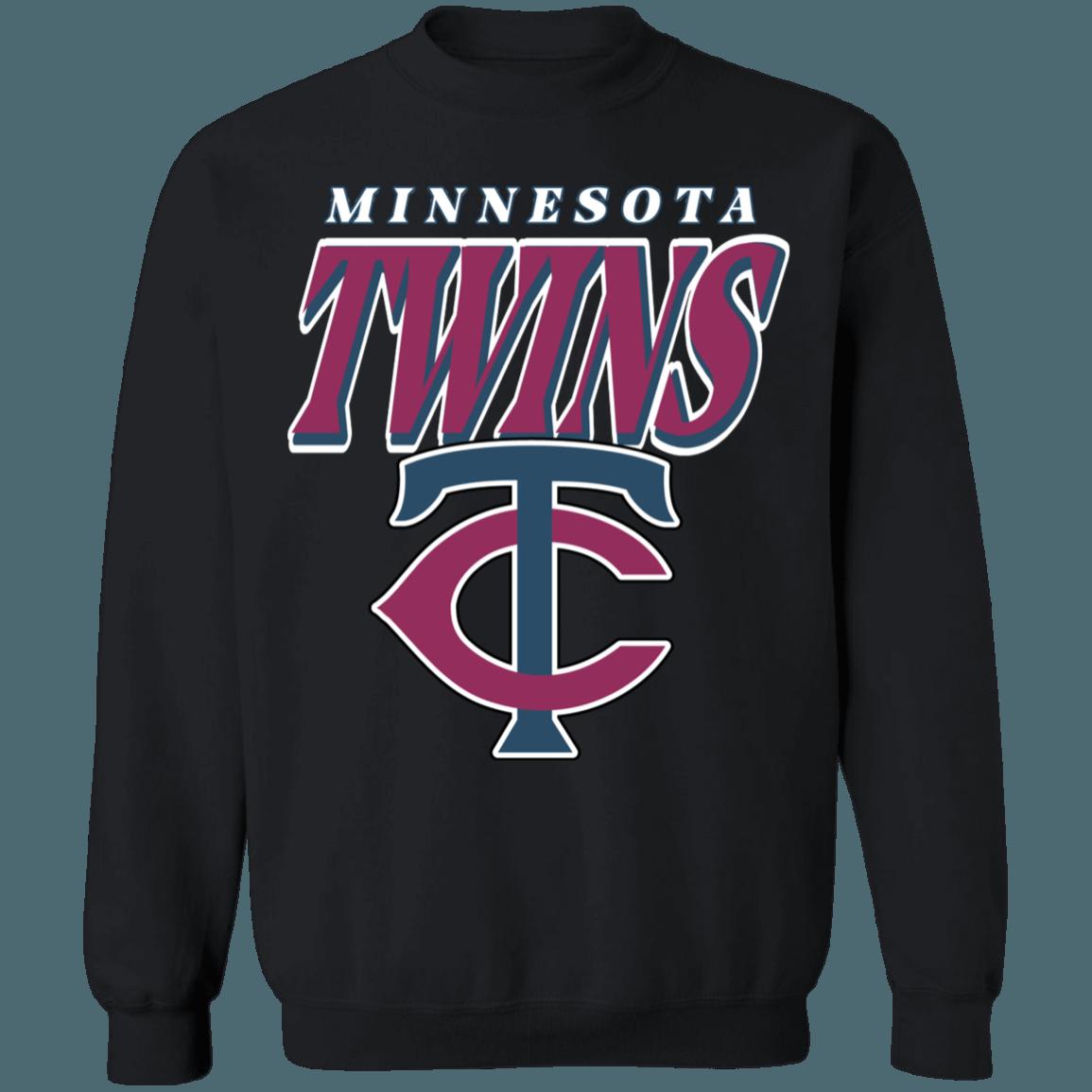 Minnesota Twins Vintage MLB Crewneck Sweatshirt Hoodie Shirt for Baseball Fans