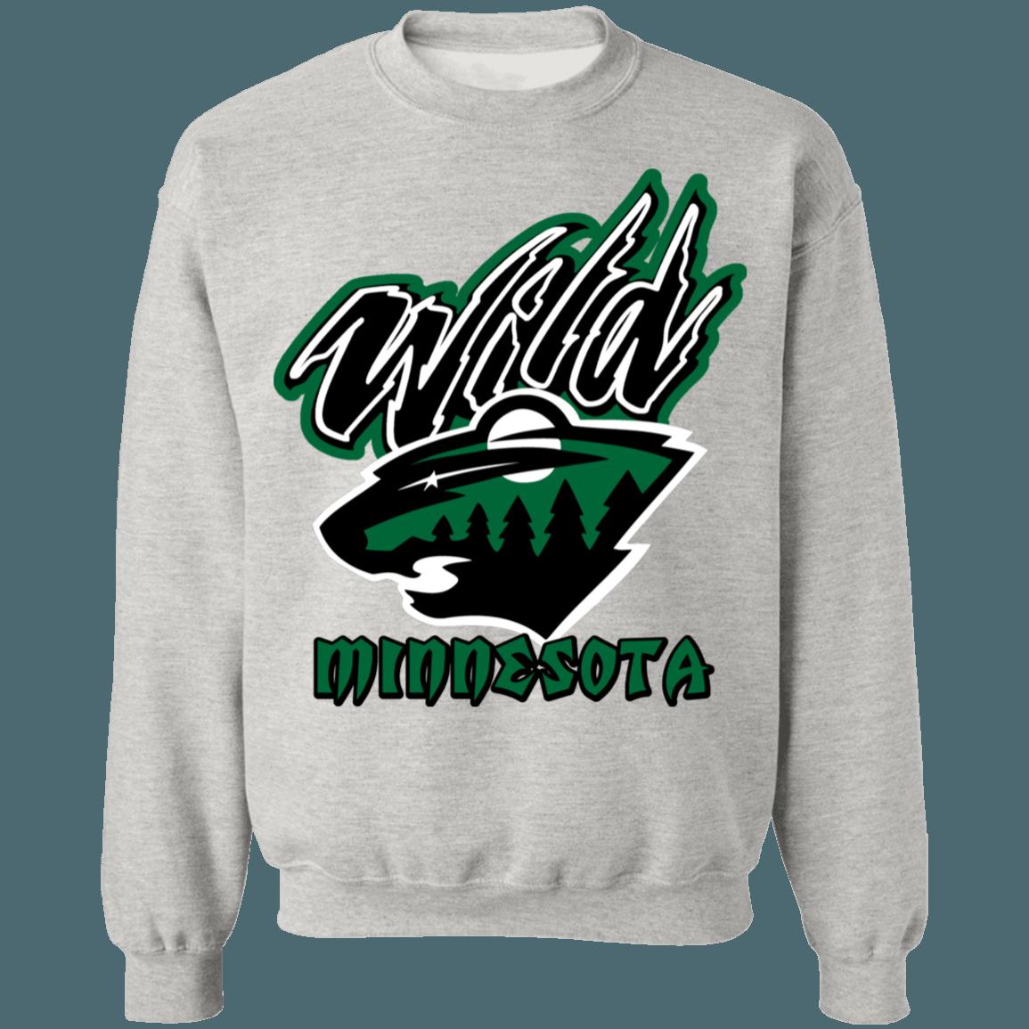 Minnesota Wild BLACKOUT Retro NHL Sweatshirt Hoodie TShirt For Hockey Lovers - Image 2