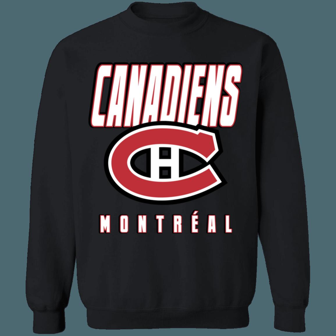 Montreal Canadiens BLACKOUT Retro NHL Sweatshirt Hoodie TShirt For Hockey Lovers - Image 2