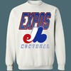 Montreal Expos 90's Vintage MLB Crewneck Sweatshirt Hoodie Shirt for Baseball Fans