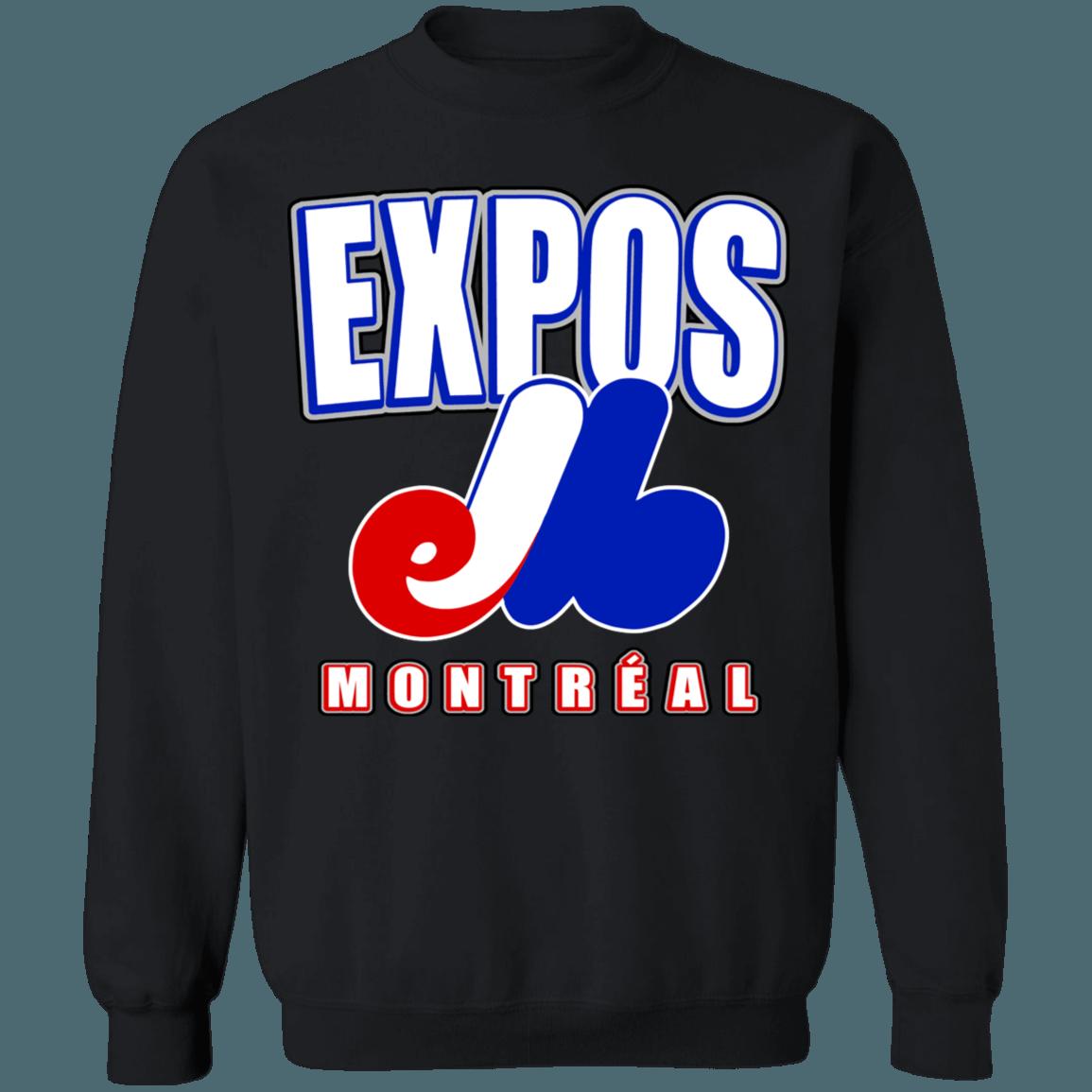 Montreal Expos Vintage MLB Crewneck Sweatshirt Hoodie Shirt for Baseball Fans