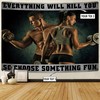 Motivational Quotes Banner Flag Tapestry For Home Gym Décor, Fitness Club, Motivation Flag, Inspirational gym flags