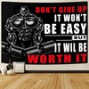 Motivational Quotes Banner Flag Tapestry For Home Gym Decor, Gym Flags