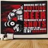 Motivational Quotes Banner Flag Tapestry For Home Gym Décor Wall Art, Workout room decor