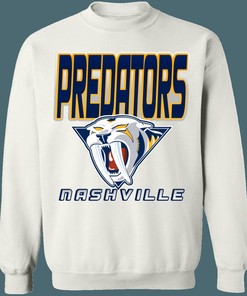 Nashville Predators 2001 RETRO Vintage NHL Sweatshirt Hoodie TShirt For Hockey Lovers