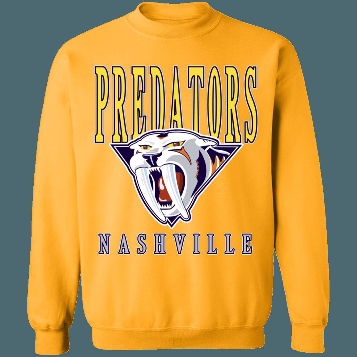 Nashville Predators SABRETOOTH Retro NHL Sweatshirt Hoodie TShirt For Hockey Lovers - Image 2