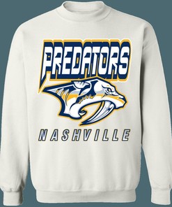 Nashville Predators SABRETOOTH Retro NHL Sweatshirt Hoodie TShirt For Hockey Lovers Sweater