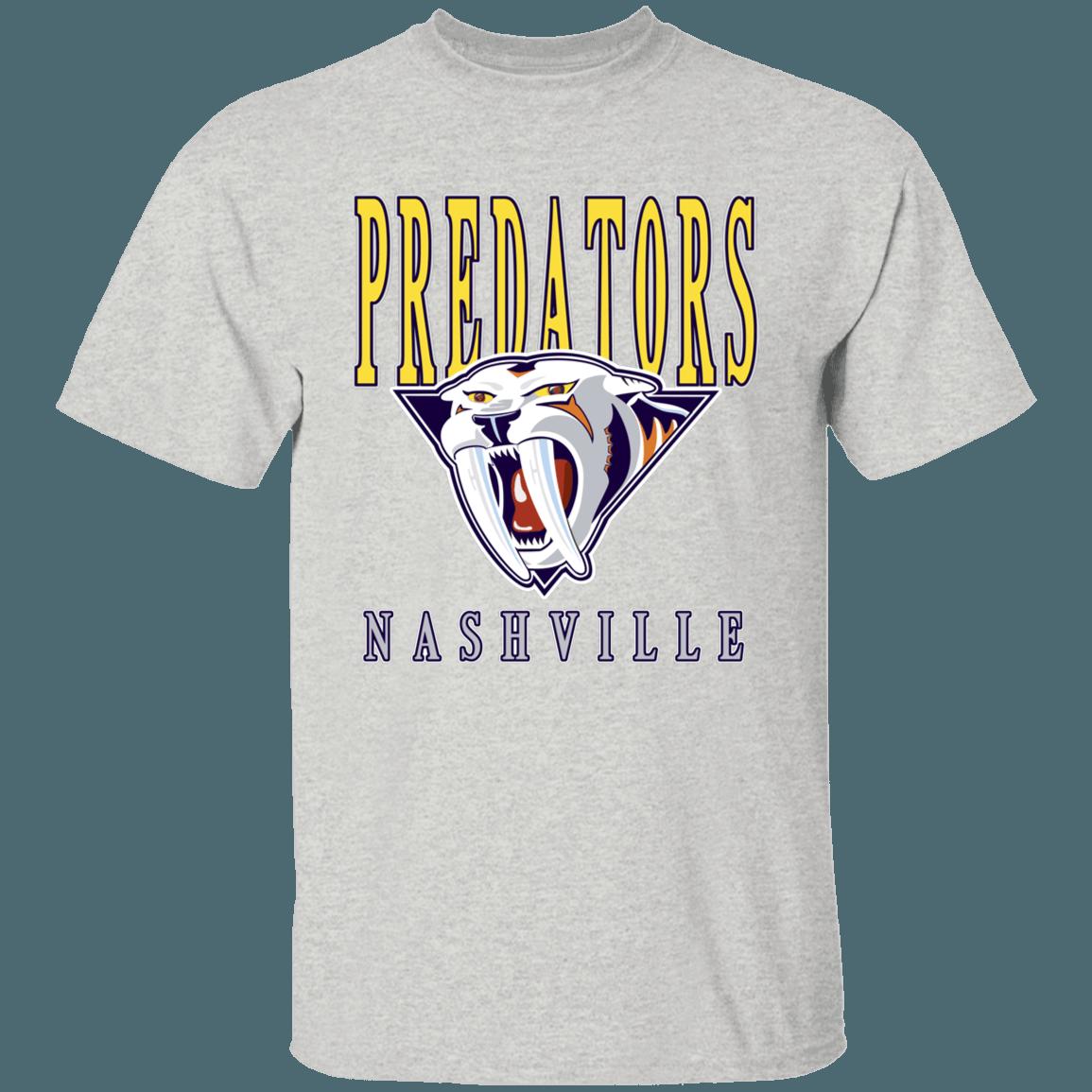 Nashville Predators SABRETOOTH Retro NHL T-Shirt Sweatshirt Hoodie National Hockey League Shirt - Image 3
