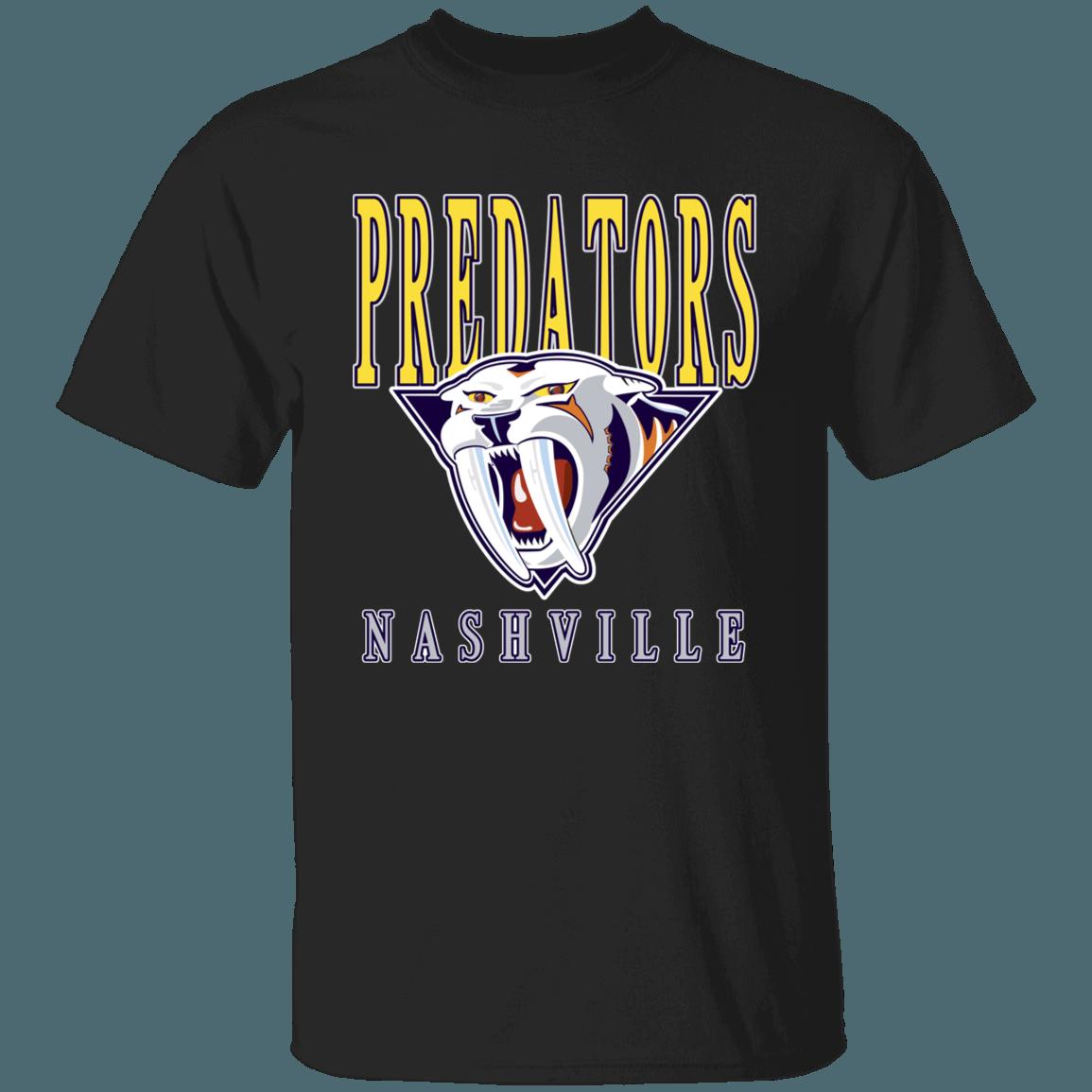 Nashville Predators SABRETOOTH Retro NHL T-Shirt Sweatshirt Hoodie National Hockey League Shirt - Image 4