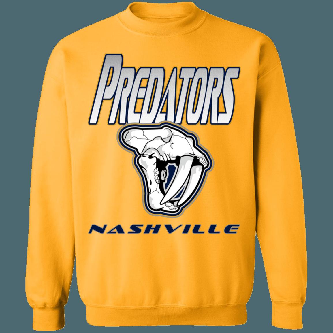 Nashville Predators SKULL Retro NHL Sweatshirt Hoodie TShirt For Hockey Lovers