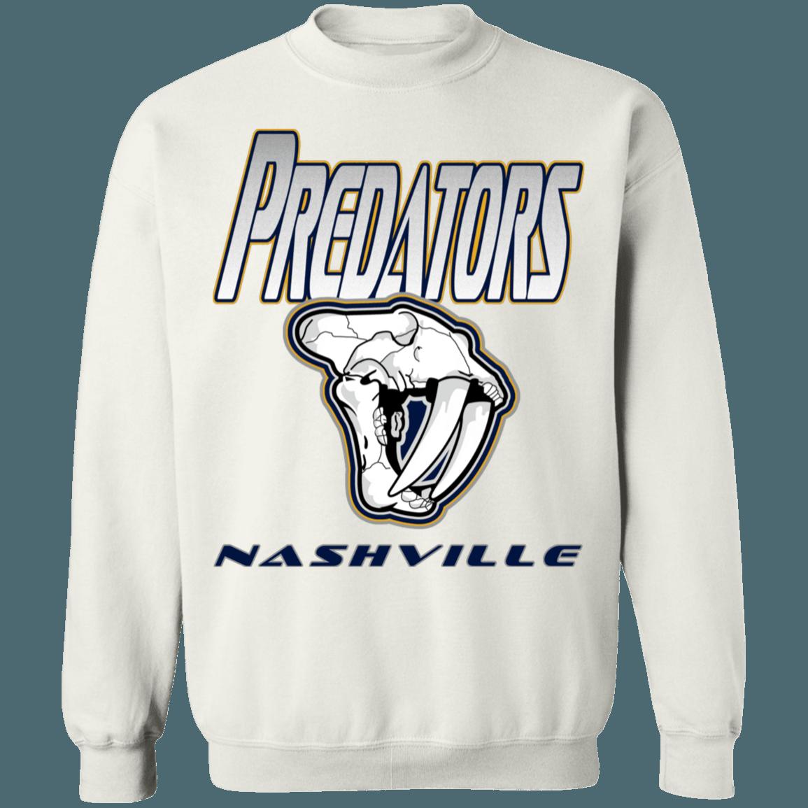 Nashville Predators SKULL Retro NHL Sweatshirt Hoodie TShirt For Hockey Lovers - Image 2