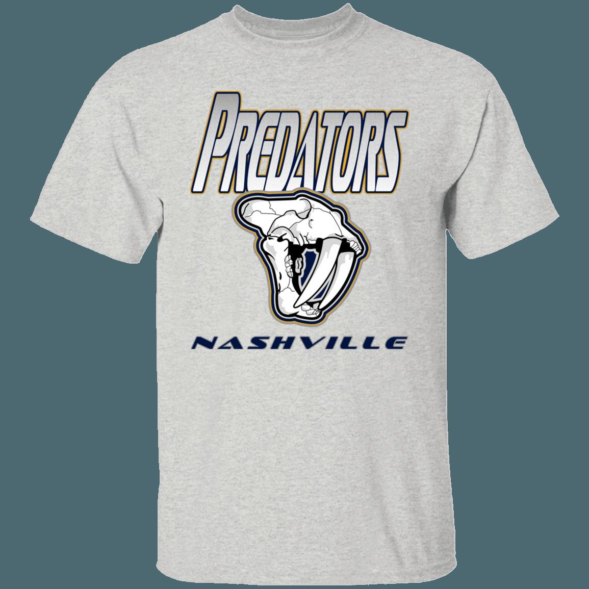 Nashville Predators SKULL Retro NHL T-Shirt Sweatshirt Hoodie National Hockey League Shirt - Image 3