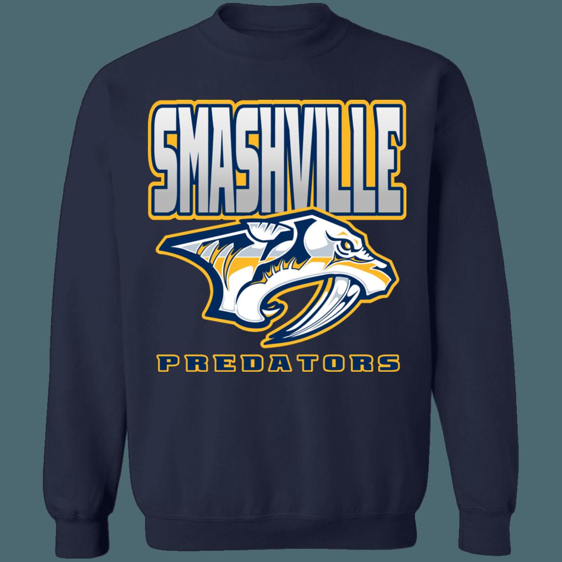 Nashville Predators SMASHVILLE 2 Retro NHL Sweatshirt Hoodie TShirt For Hockey Lovers - Image 2