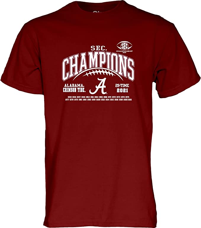 Ncaa Alabama Crimson Tide Sec Champs 2021 T-Shirt Hoodie Sweatshirt Gifts For Ncaa Fans