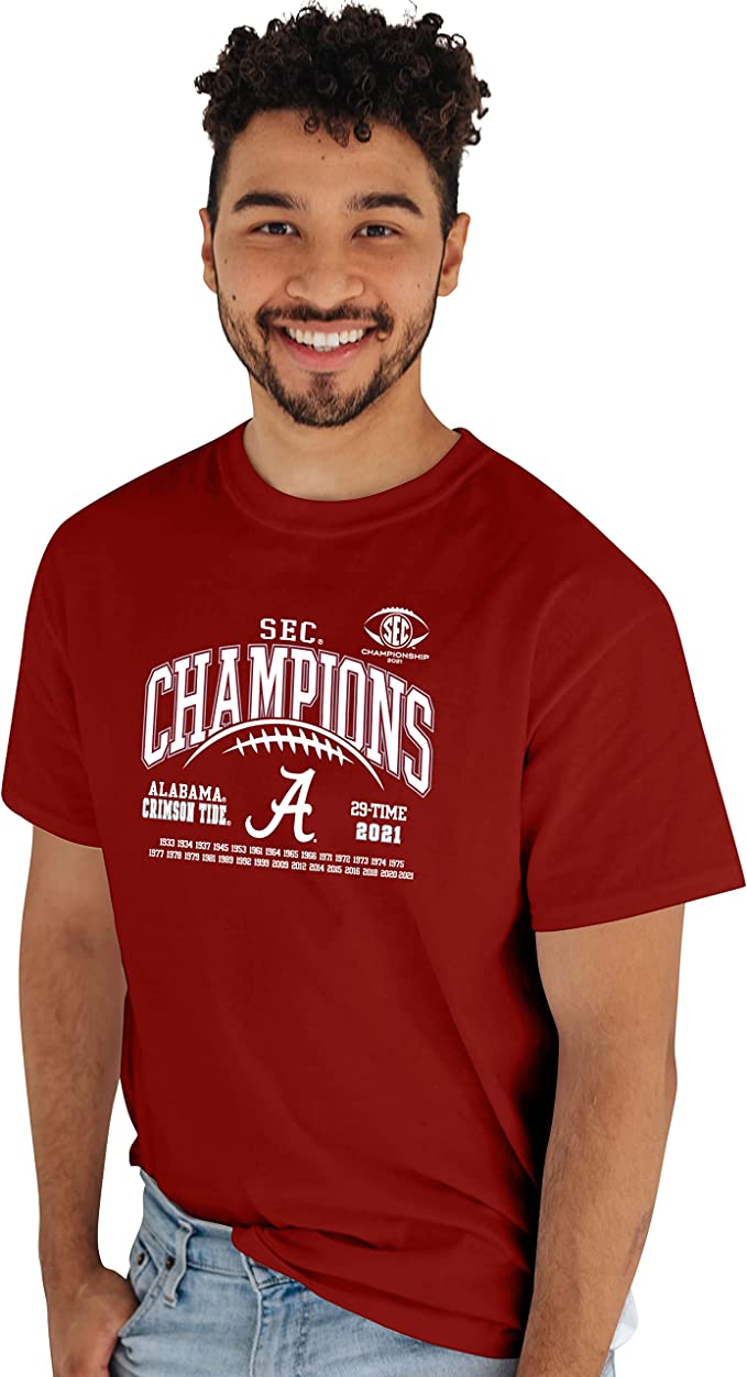 Ncaa Alabama Crimson Tide Sec Champs 2021 T-Shirt Hoodie Sweatshirt Gifts For Ncaa Fans - Image 2