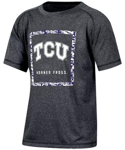 Ncaa Tcu Horned Frogs Boys' Gray Poly Pixel T-Shirt Tcu  Shirts Sweatshirt Gifts For Ncaa Fans, Tcu Student Gifts