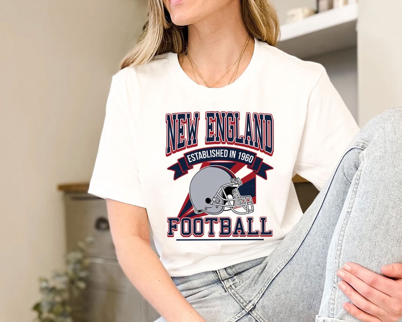 New England Football Team Sweatshirt, AFC Fan Shirt, NFL Shirt - Image 3