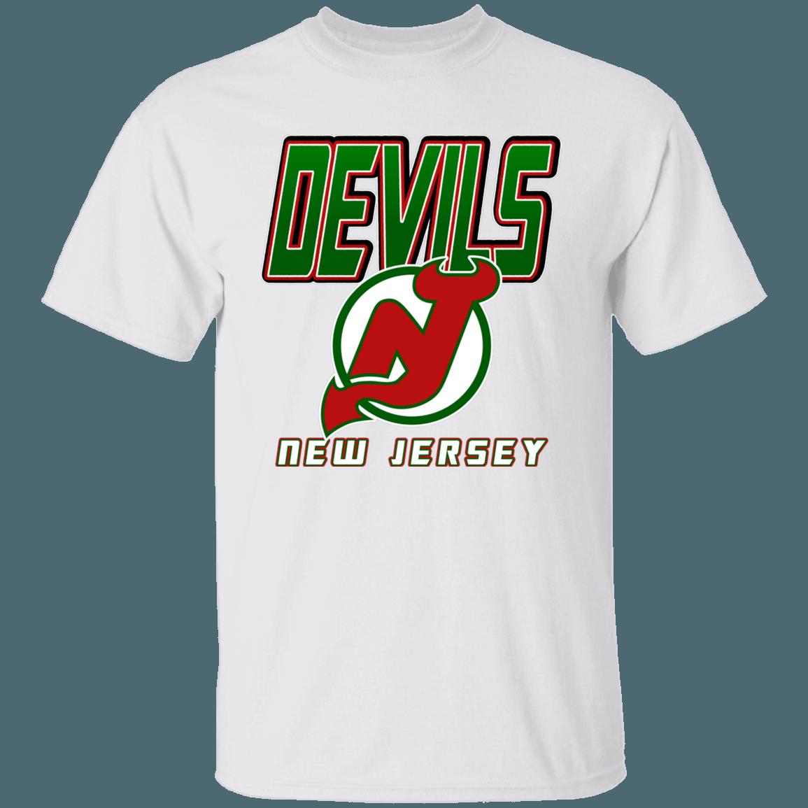 New Jersey Devils 80's GREEN Retro NHL T-Shirt Sweatshirt Hoodie National Hockey League Shirt