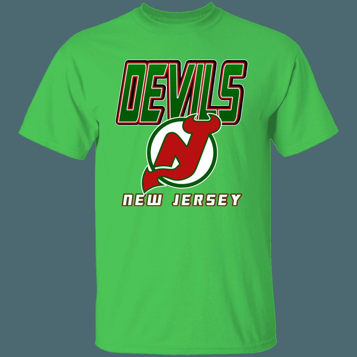 New Jersey Devils 80's GREEN Retro NHL T-Shirt Sweatshirt Hoodie National Hockey League Shirt - Image 2