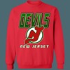 New Jersey Devils 80's GREEN Vintage NHL Sweatshirt Hoodie TShirt For Hockey Lovers