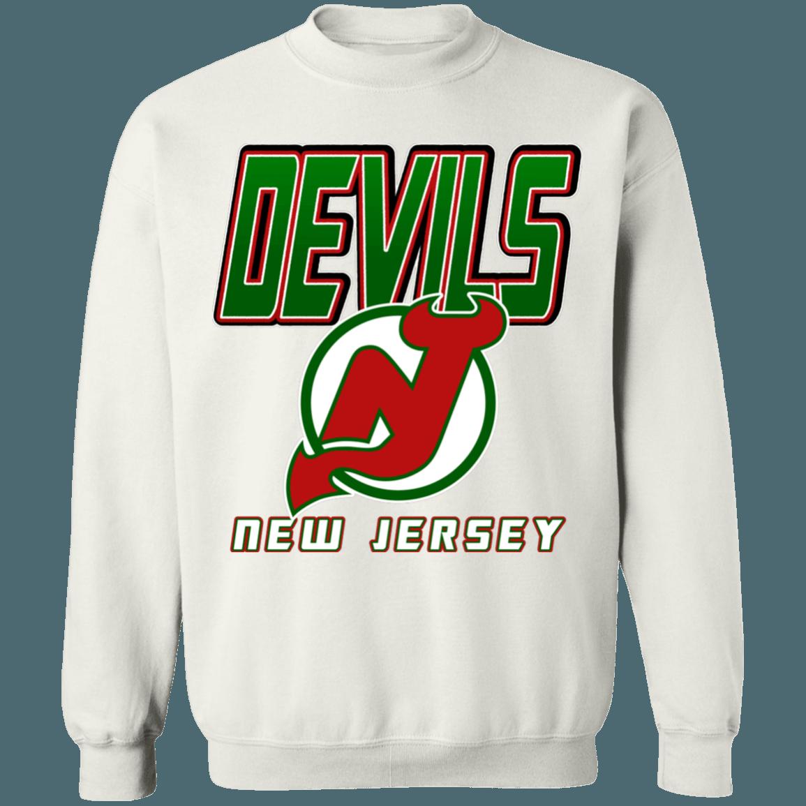 New Jersey Devils 80's GREEN Vintage NHL Sweatshirt Hoodie TShirt For Hockey Lovers - Image 2