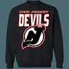 New Jersey Devils BLACK OUT Retro NHL Sweatshirt Hoodie TShirt For Hockey Lovers