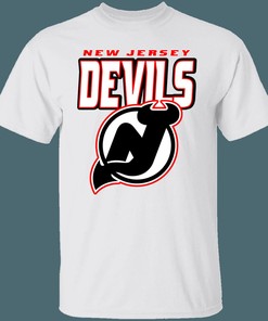 New Jersey Devils BLACK OUT Retro NHL T-Shirt Sweatshirt Hoodie National Hockey League Shirt