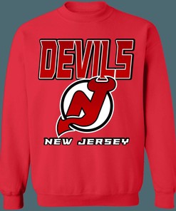 New Jersey Devils Vintage NHL Sweatshirt Hoodie TShirt For Hockey Lovers