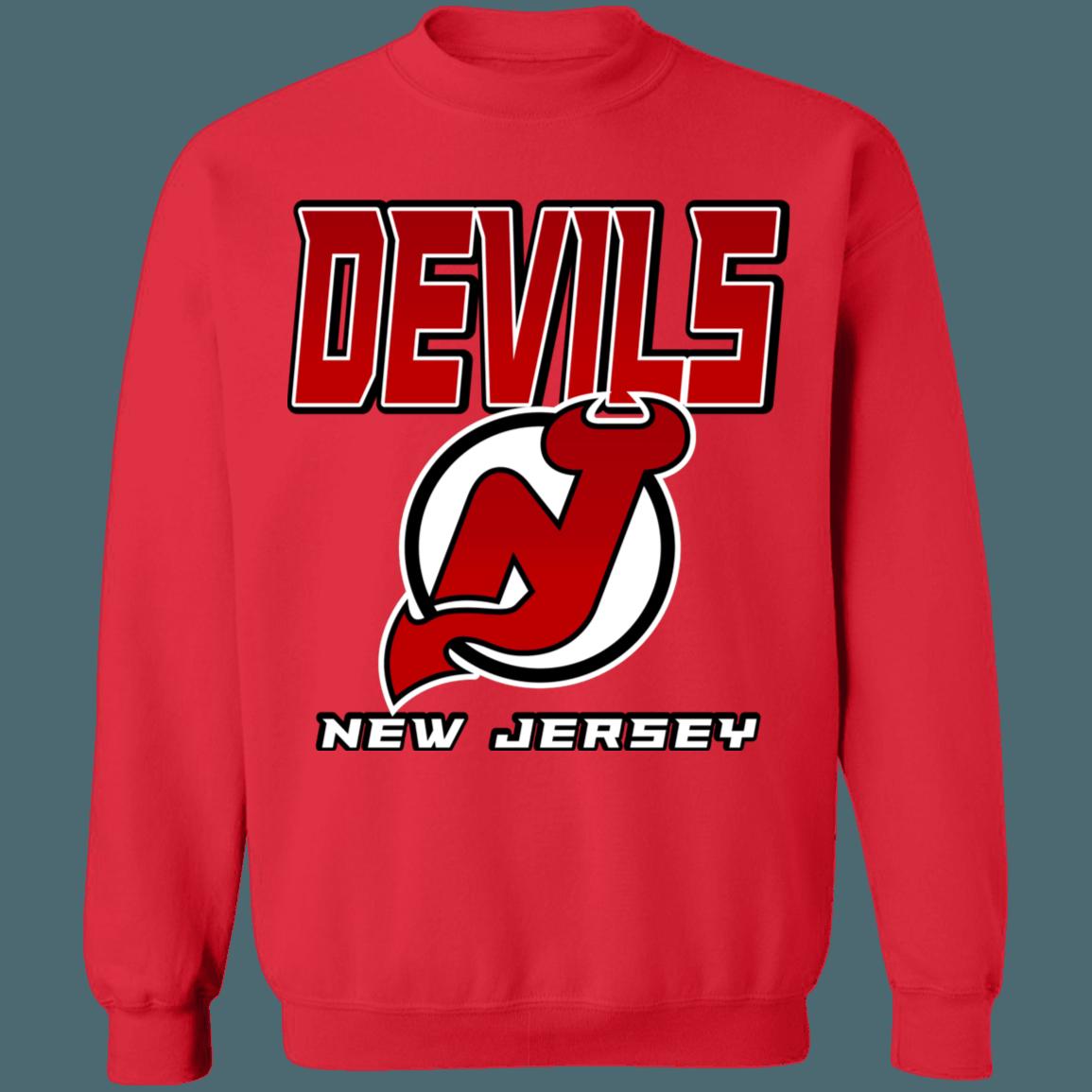 New Jersey Devils Vintage NHL Sweatshirt Hoodie TShirt For Hockey Lovers